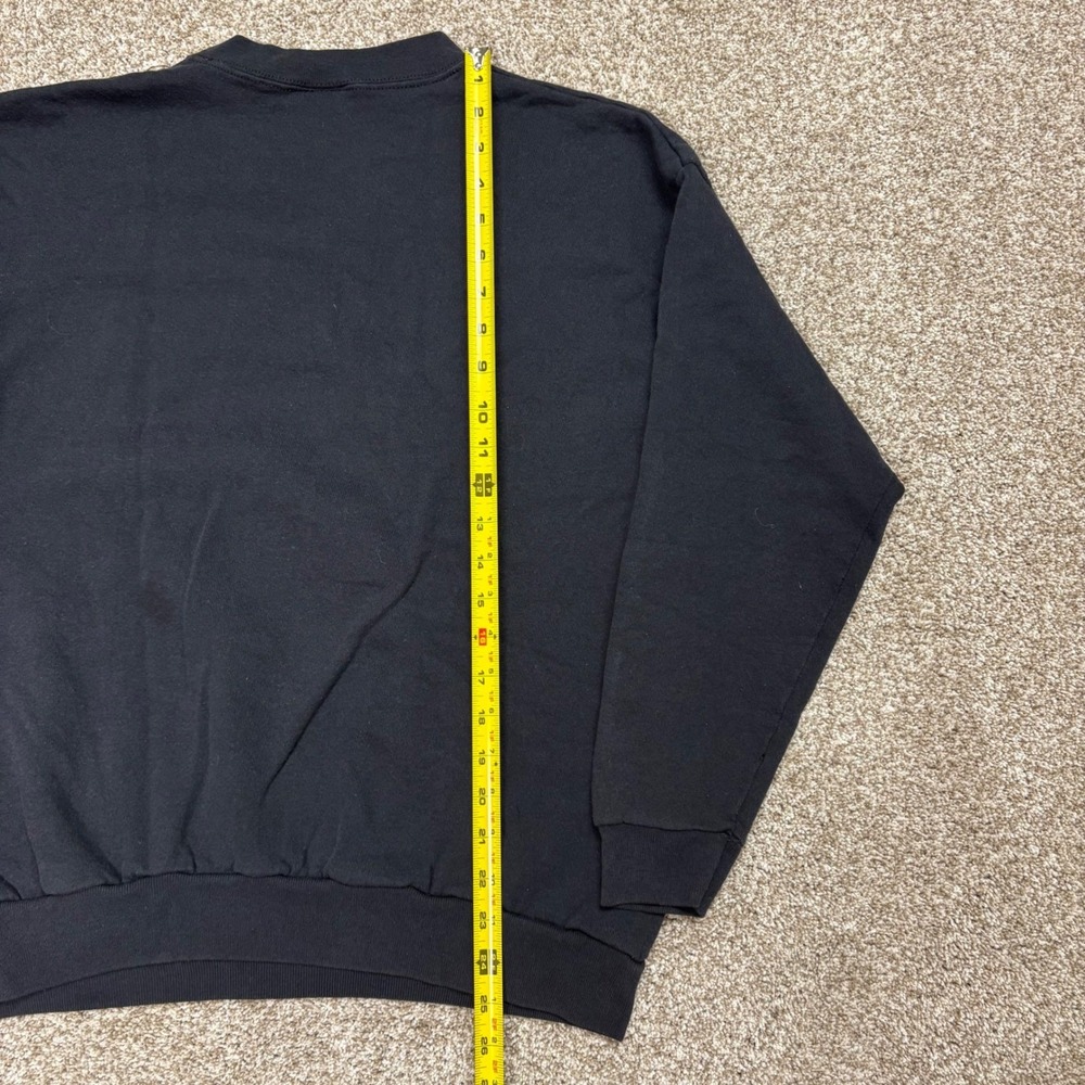 Vintage Tultex Wolves Black Crewneck Graphic Nature Unisex Size Small/Medium - Picture 4 of 5